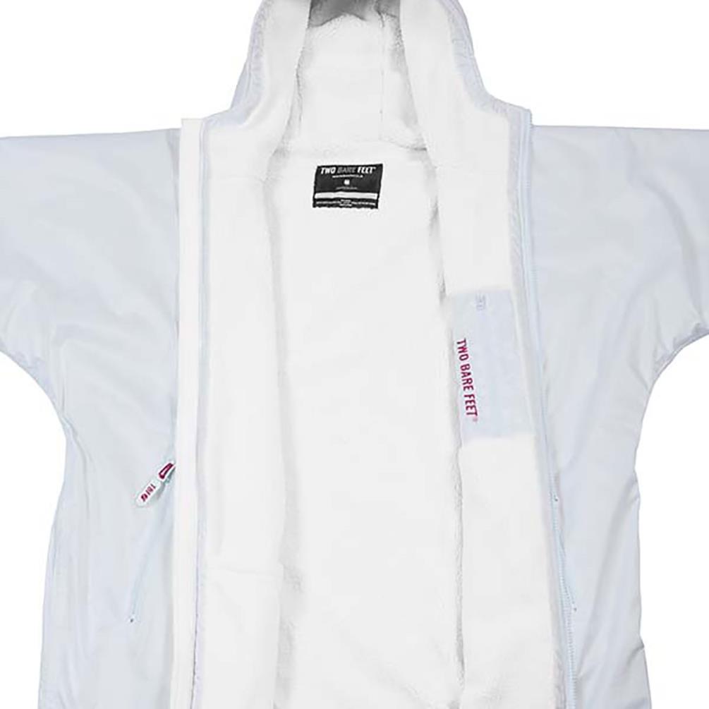 Two Bare Feet Weatherproof Changing Robe & Changing Mat - White / Raspberry Extra Image 2
